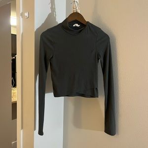 Green Cropped Sweater